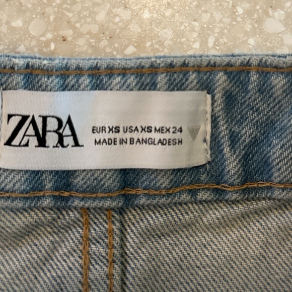 Zara NWT Denim Crop Tank Womens Xs - Picture 6 of 7